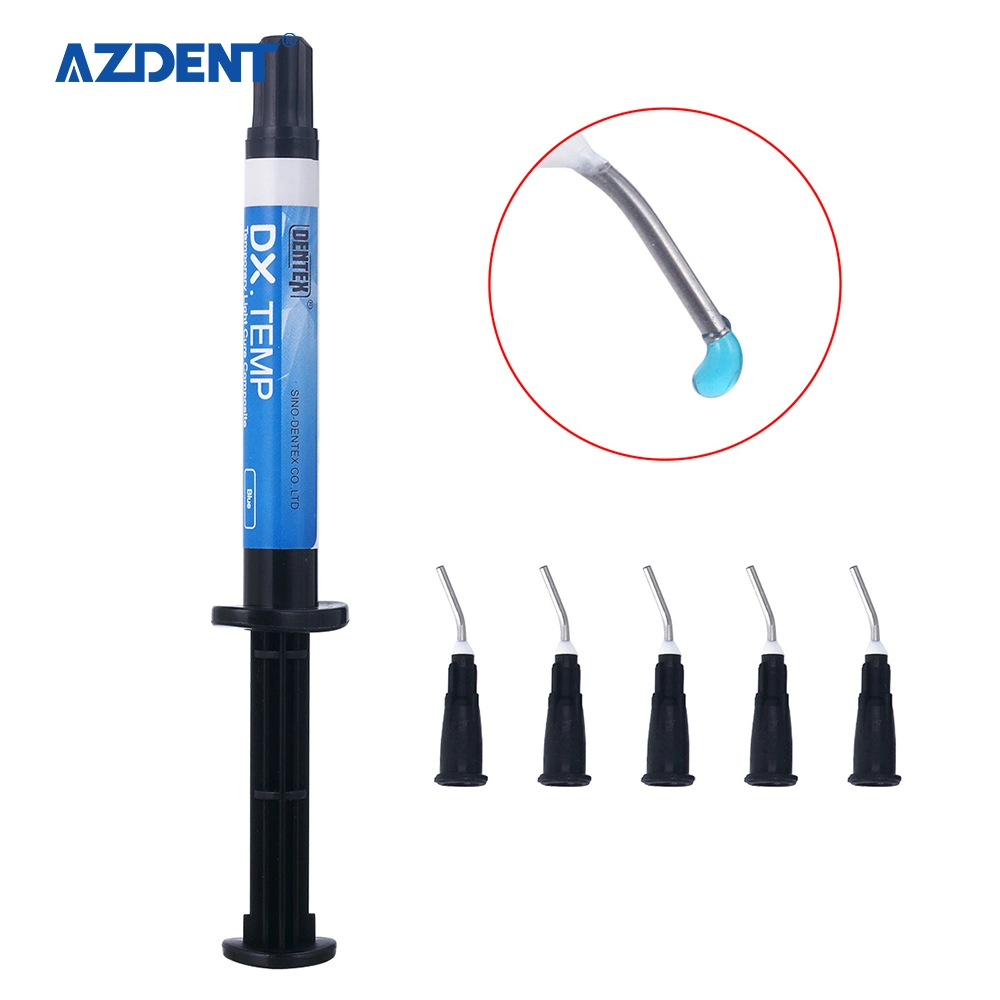 Dental Temporary Flow Light Cure Filling Composite Material Resin 2.5g Blue