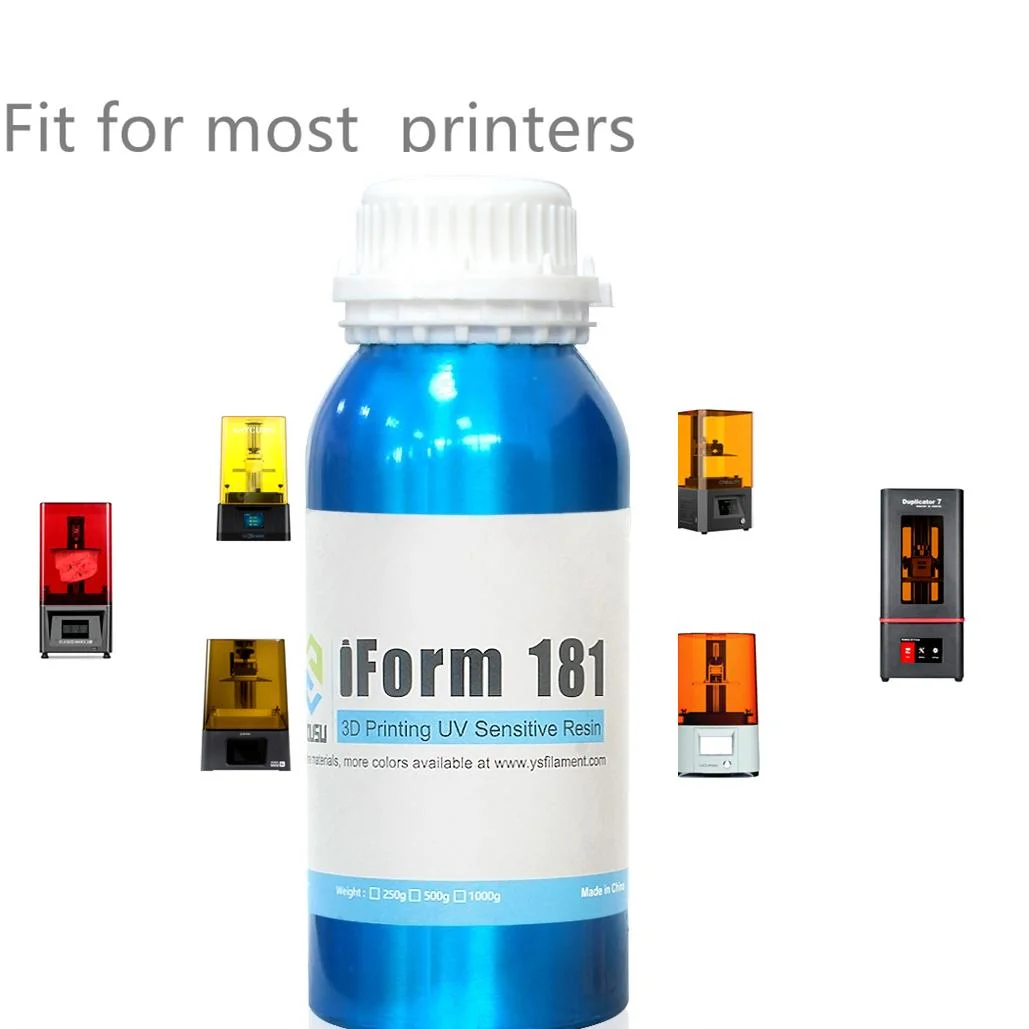 Supreme Quality DIY 3D Printers UV Resin LCD UV-Curing Resin 405nm Standard Photopolymer Resin LCD 3D Printing Semi Transparent Blue 1000g