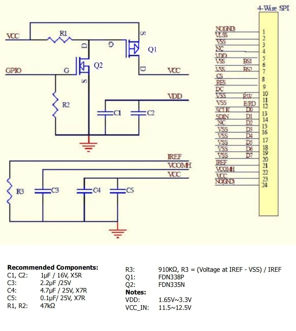 High Performance 2.42-Inch OLED Display with 128X64 Resolution OLED Module