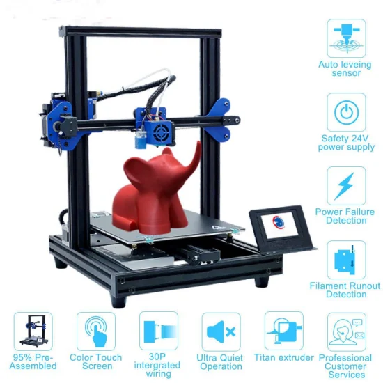 Stampante 3D desktop di livello industriale Home Office Kit di stampa 3D fai-da-te Stampa Fdm ad alta precisione Stampante 3D per l'istruzione dei bambini