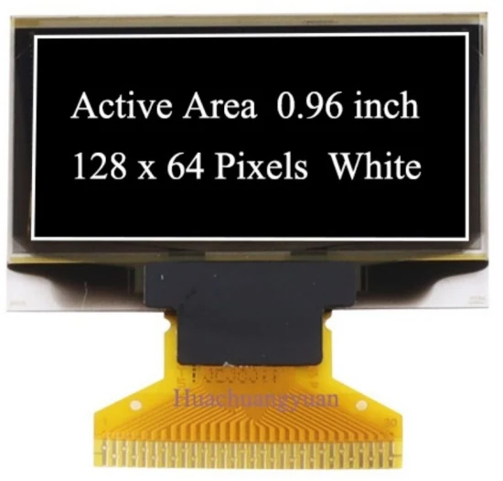 Vendite dirette in fabbrica per display OLED da 1,3 pollici FPC (31,1 mm) personalizzabile con risoluzione 128x64