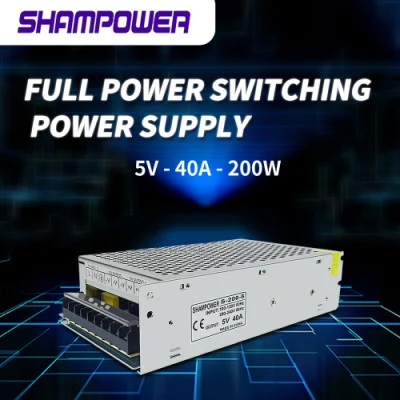 Alimentatore switching LED DC 5V 40A 200W per schermi LED